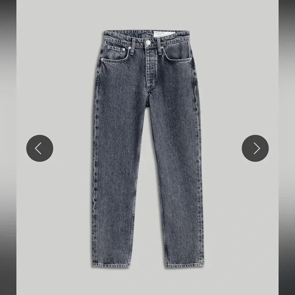 NWT Rag And Bone Nina High Rise Ankle Slim Straight Cigarette Jeans in Colby